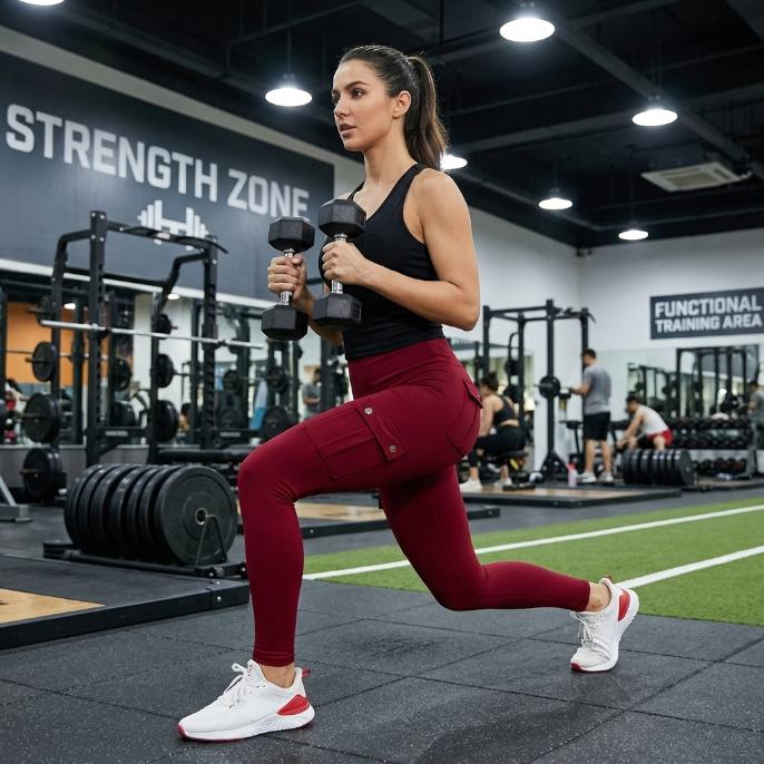 Women'S Slim Work Pants With Multi-functional Pockets