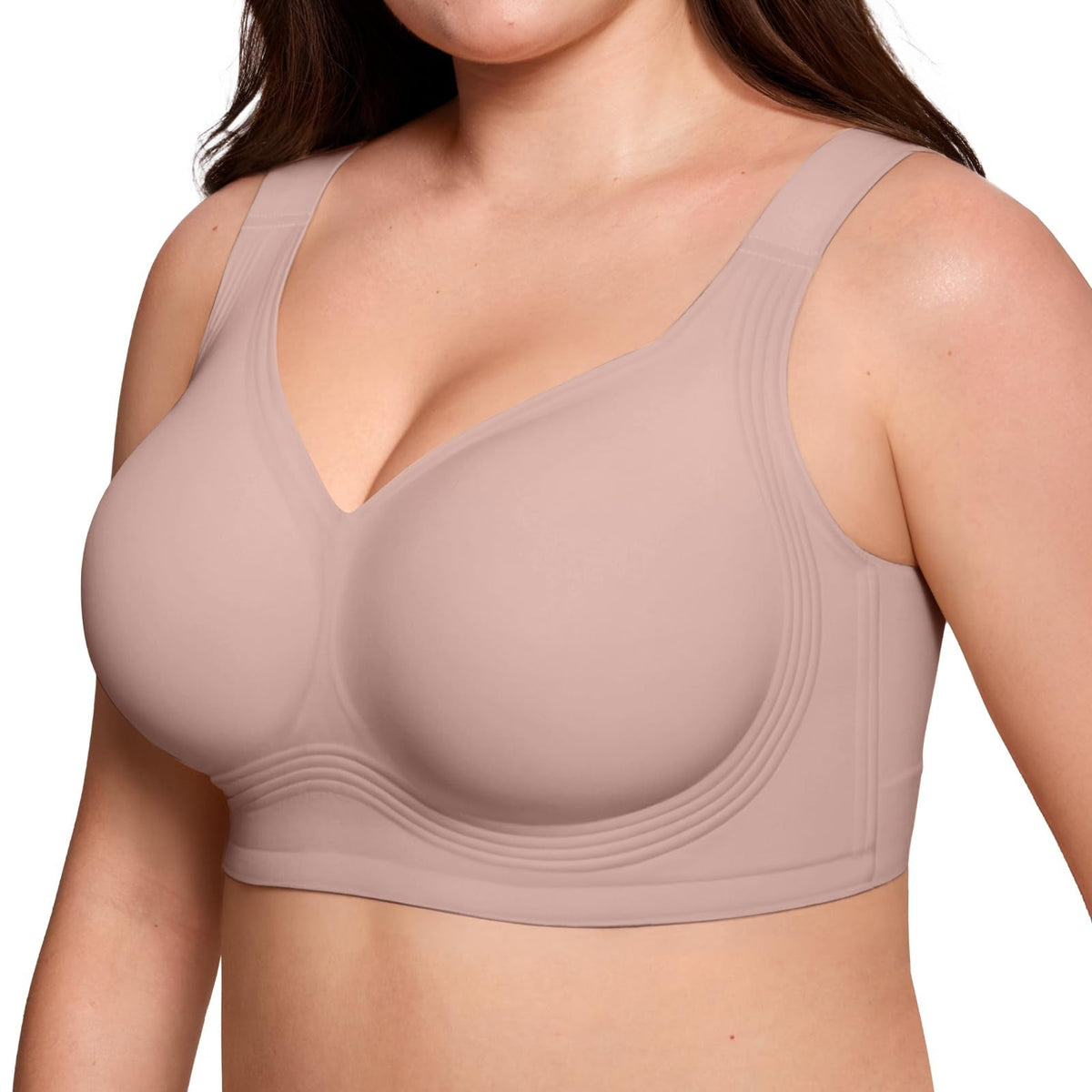 No Underwire Supportive Wireless Plus Size Bra